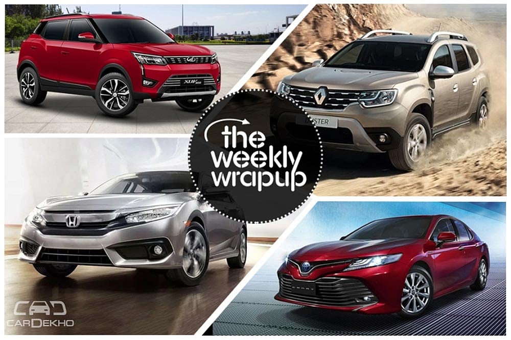 Weekly Wrap-Up: Mahindra XUV300 Unveiled, Maruti Hybrid Car Coming In 2020, Tata Harrier Makes Public Debut & More
