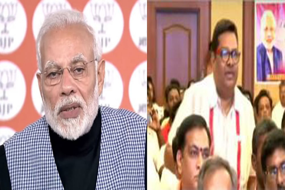 Rahul Gandhi Takes Dig AT PM Modi For Ignoring BJP Worker's Question On Middle Class