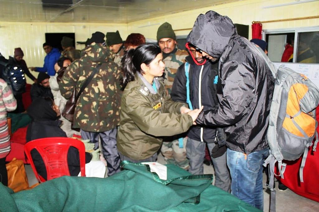 Indian Army Rescues 2,500 People Stuck Due To Heavy Snowfall Near Nathula In Sikkim