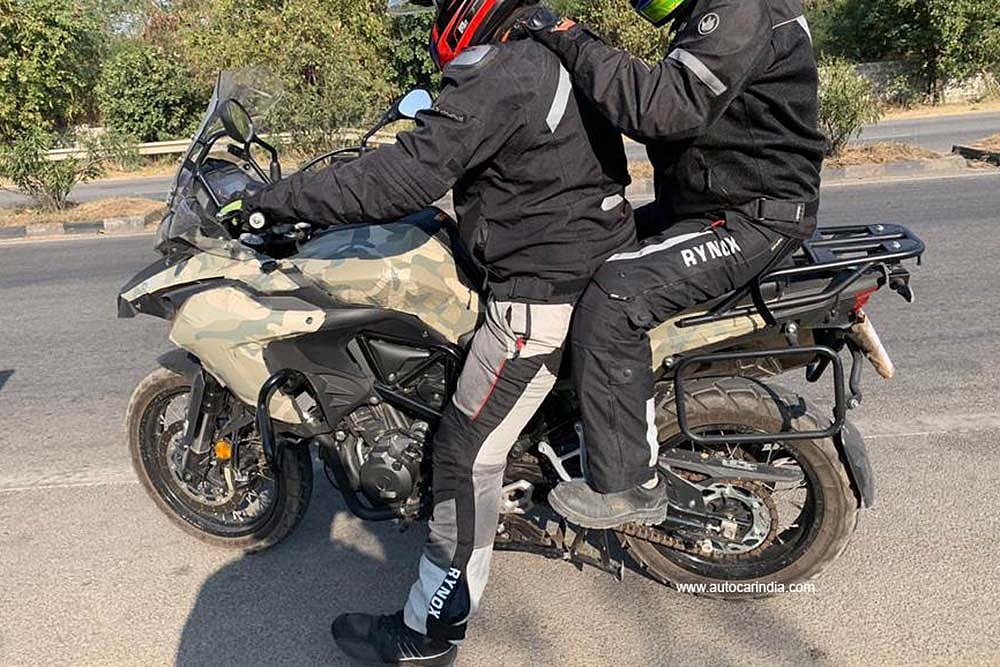 Benelli TRK 502 X Spotted Testing In India