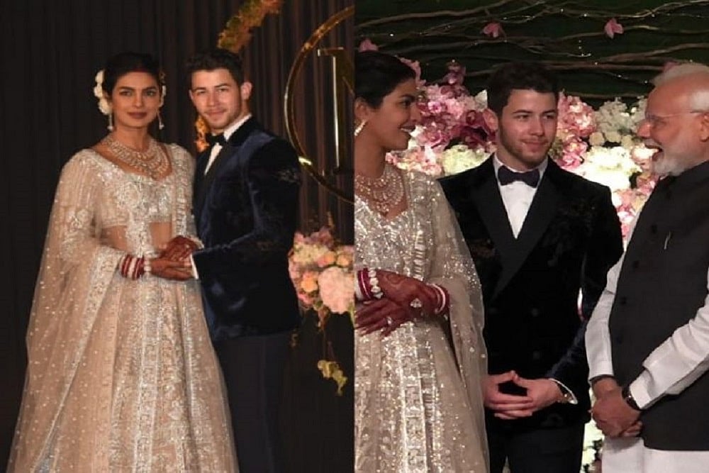 Priyanka Chopra-Nick Jonas’ Delhi Wedding Reception: Couple Poses With PM Modi