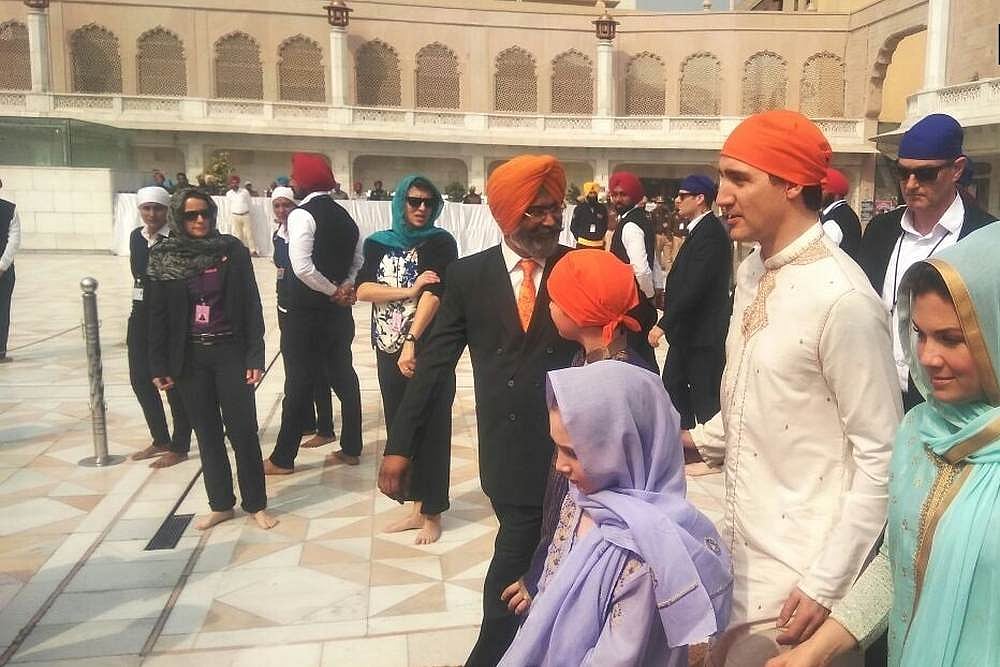 Canadian PM Trudeau Arrives In Amritsar, To Meet CM Amarinder Singh