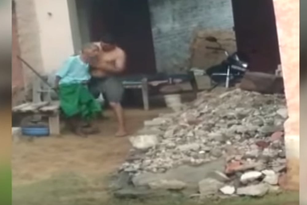 Alwar: Video Shows Teacher Allegedly Thrashing 82-Year-Old Paralytic Mother, Choking Her To Death