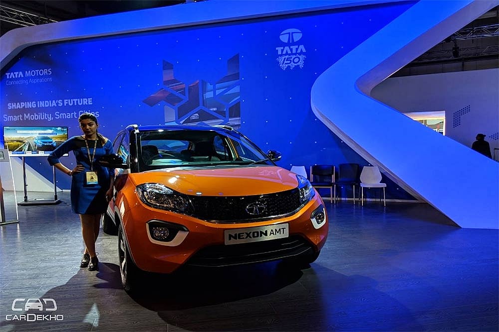 Tata Nexon AMT Showcased At Auto Expo 2018