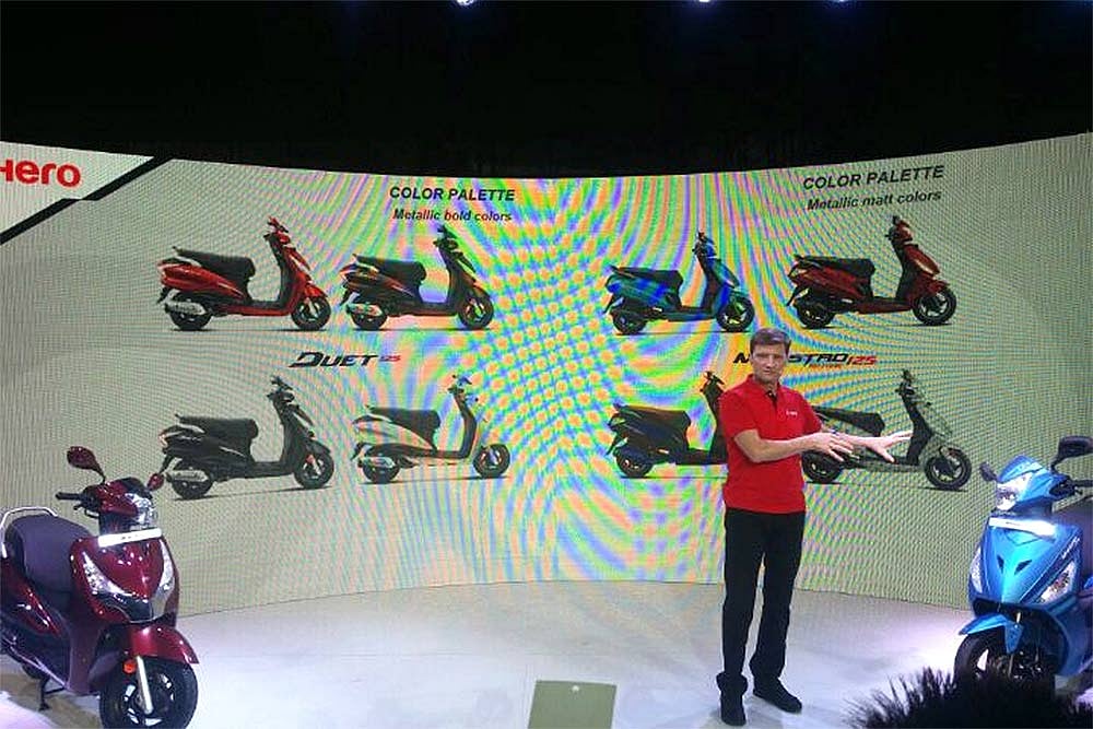Hero Duet 125 And Maestro Edge 125 Unveiled At Auto Expo 2018