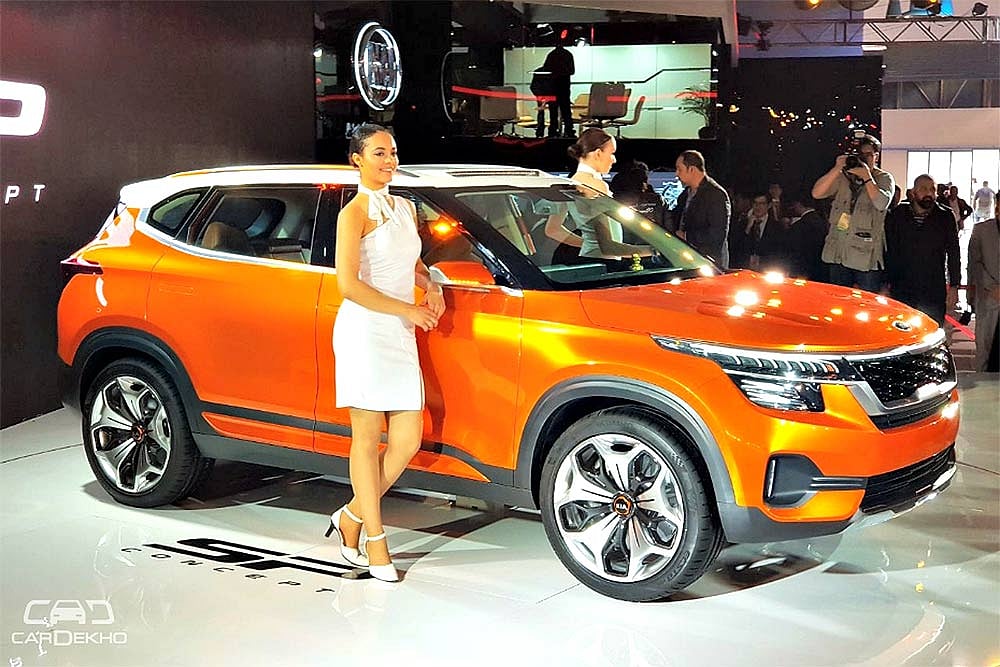 Kia SP Makes Global Premiere At Auto Expo 2018