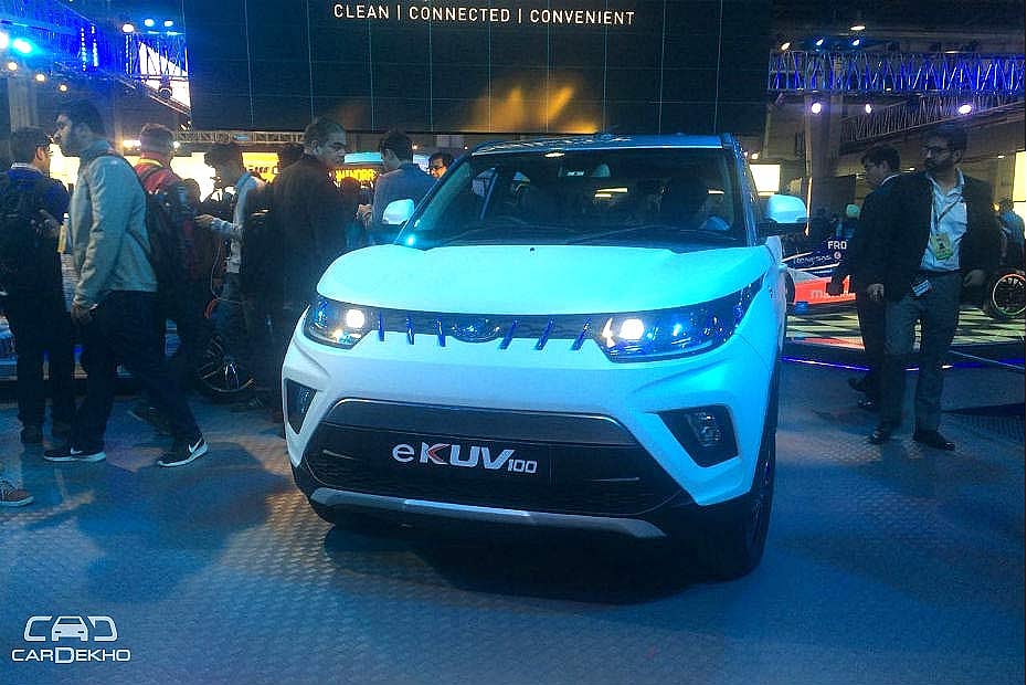 Mahindra e-KUV100 Revealed At Auto Expo 2018