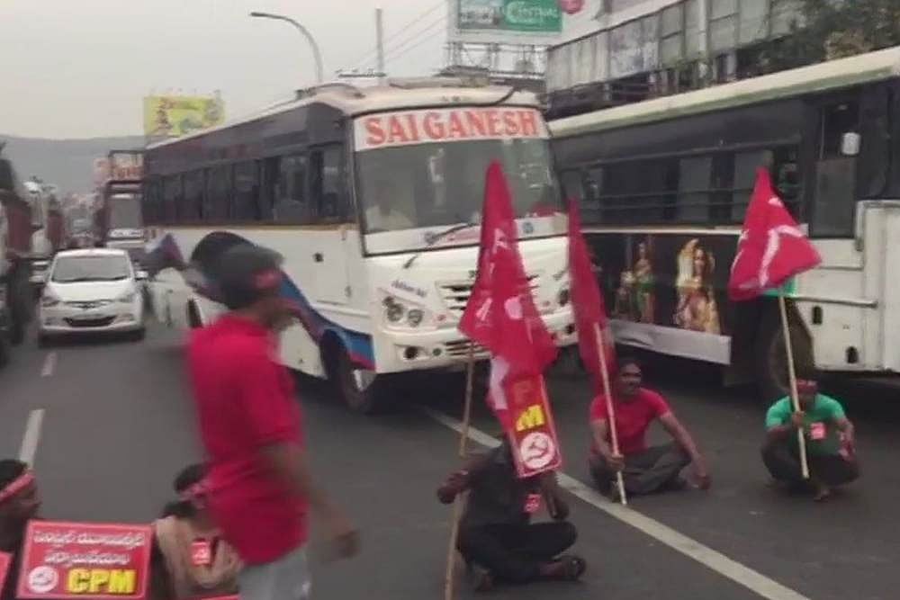 Opposition's Bandh In Andhra Pradesh, Bus Services Suspended, Schools Shut