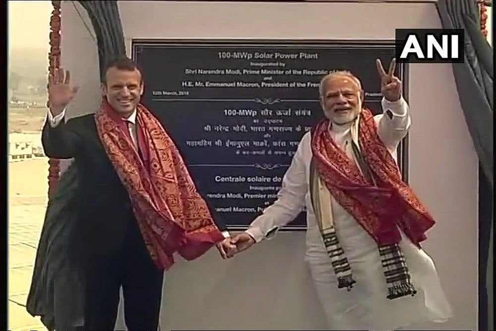 PM Modi, French President Macron Inaugurate UP's Biggest Solar Power Plant In Mirzapur District