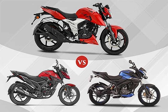 TVS Apache RTR 160 4V vs Honda X-Blade vs Bajaj Pulsar NS 160: Spec Comparison