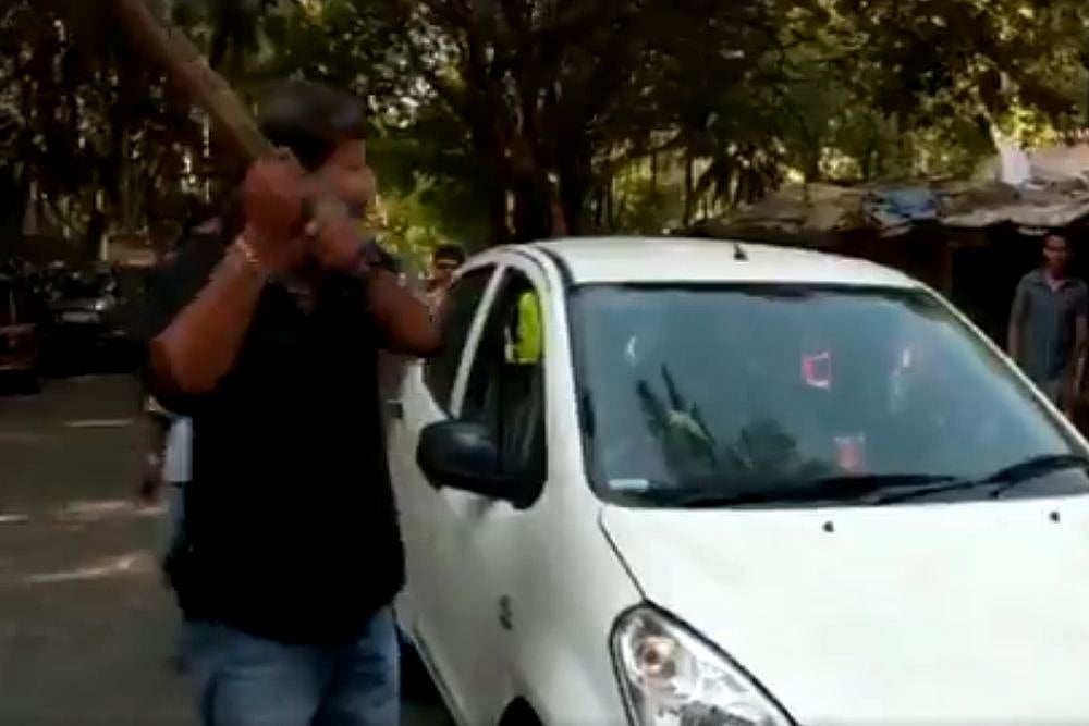 Ola, Uber Drivers Begin Indefinite Strike, MNS Leader Breaks Cab's Windshield