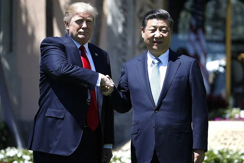 US [resident Donald Trump with his Chinese counterpart Xi Jinping