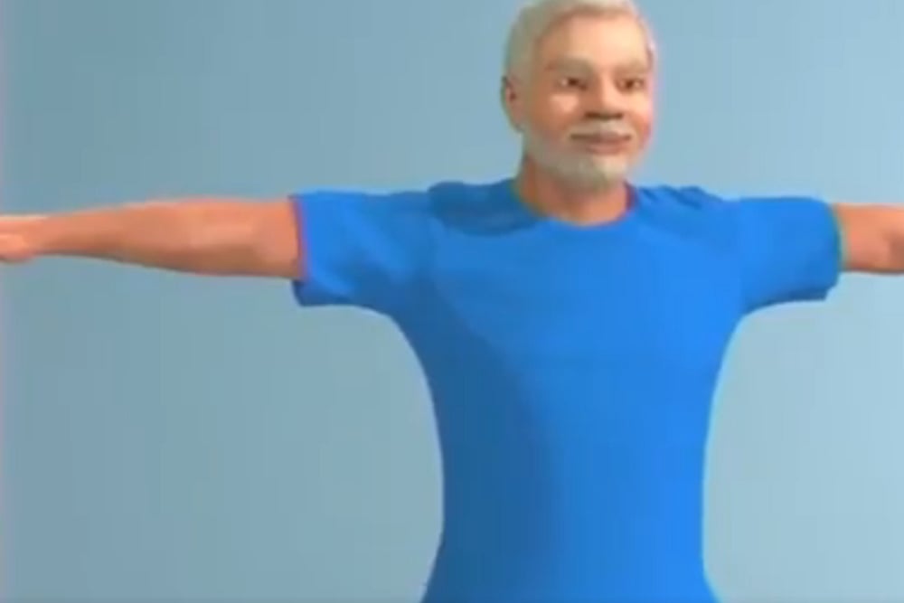 Watch: 3D Animated Video Of PM Modi Doing Yoga