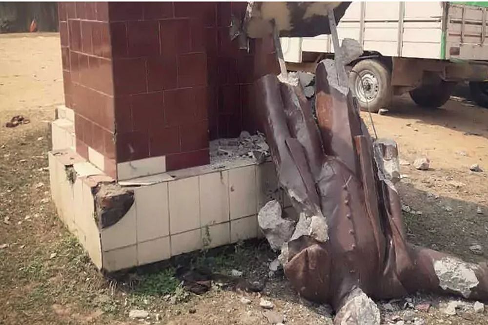 Another Lenin Statue Brought Down In Tripura, Swamy Calls Communist Icon A 'Terrorist'