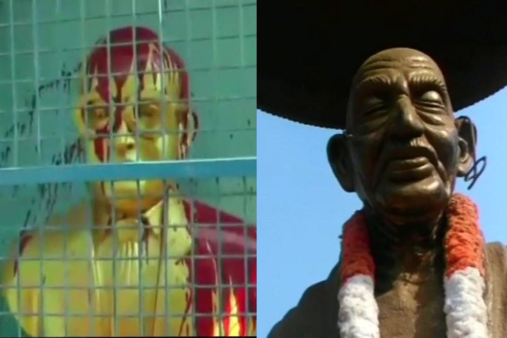 Mahatma Gandhi's Statue In Kerala and BR Ambedkar's Bust In Chennai Damaged