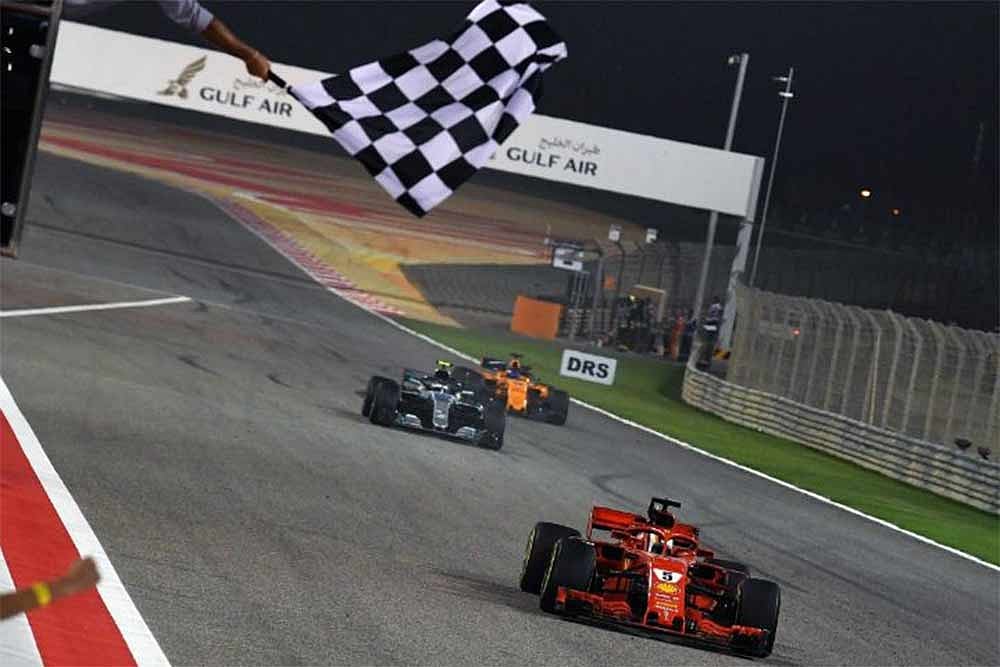 Sebastian Vettel Wins Eventful Bahrain Grand Prix