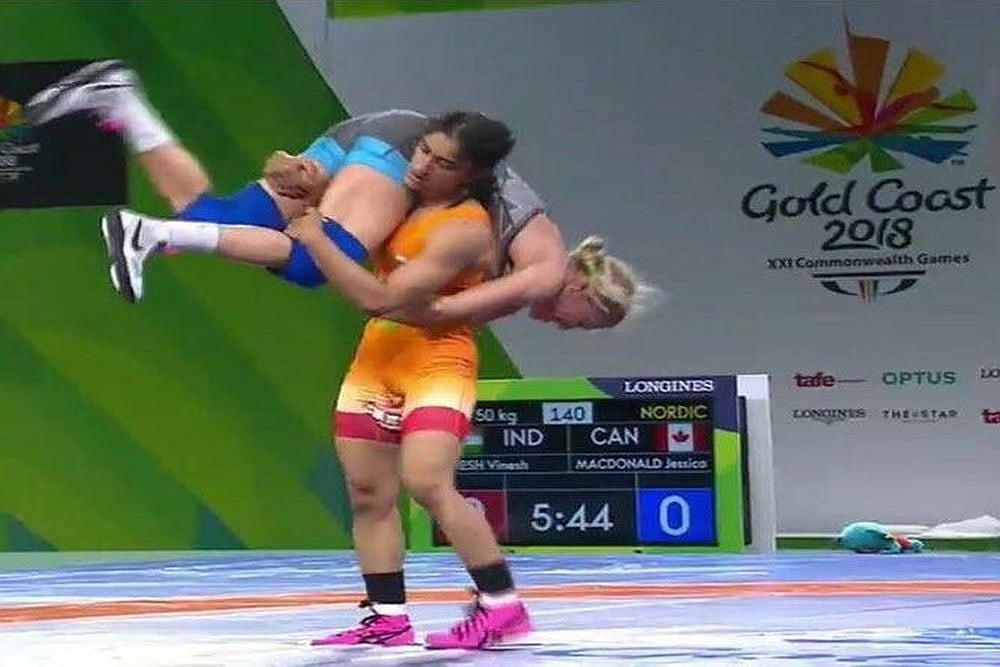 CWG 2018: Vinesh Phogat, Sumit Claim Gold, Sakshi Malik Settles For Bronze On Last Day Of Wrestling