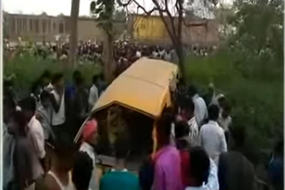 13 Children Killed As Train Hits School Bus At Unmanned Railway Crossing In Uttar Pradesh
