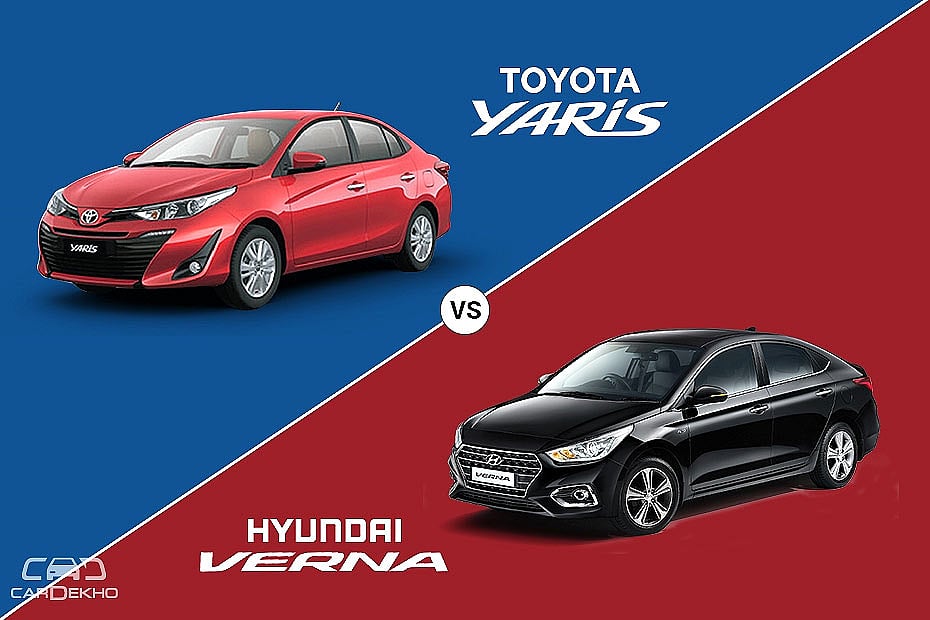 Toyota Yaris Vs Hyundai Verna – Spec Comparison