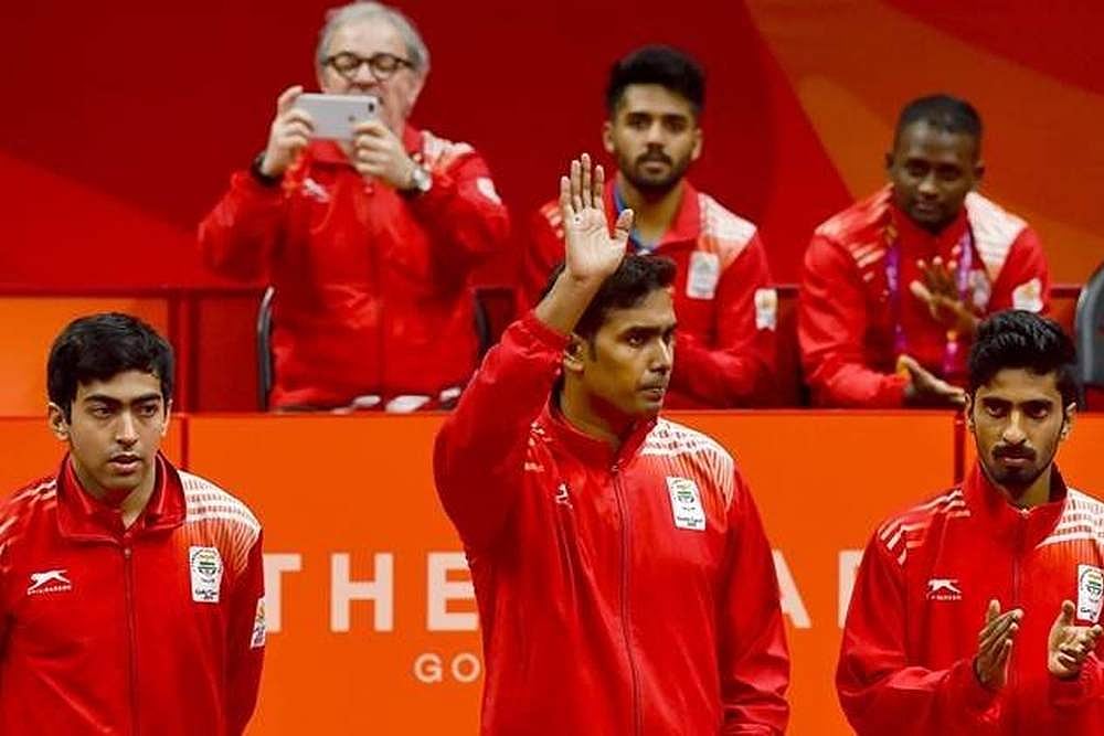 India Sweeps Table Tennis Team Event After Men Beat Nigeria For Gold