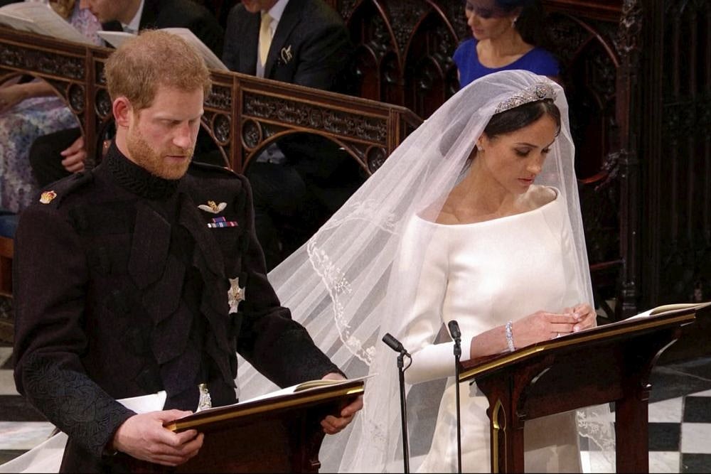 Britain's Prince Harry, Actress Meghan Markle, Are Now Husband And Wife