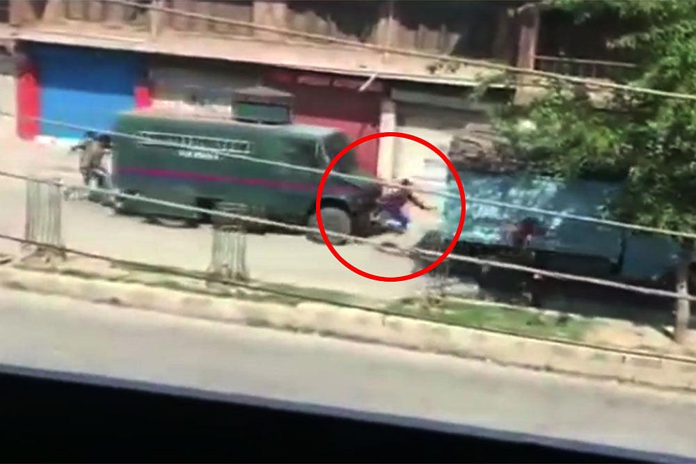 Civilian Protester Dies After Being Run Over By Forces' Vehicle, J&K Govt Snaps Internet After Video Goes Viral