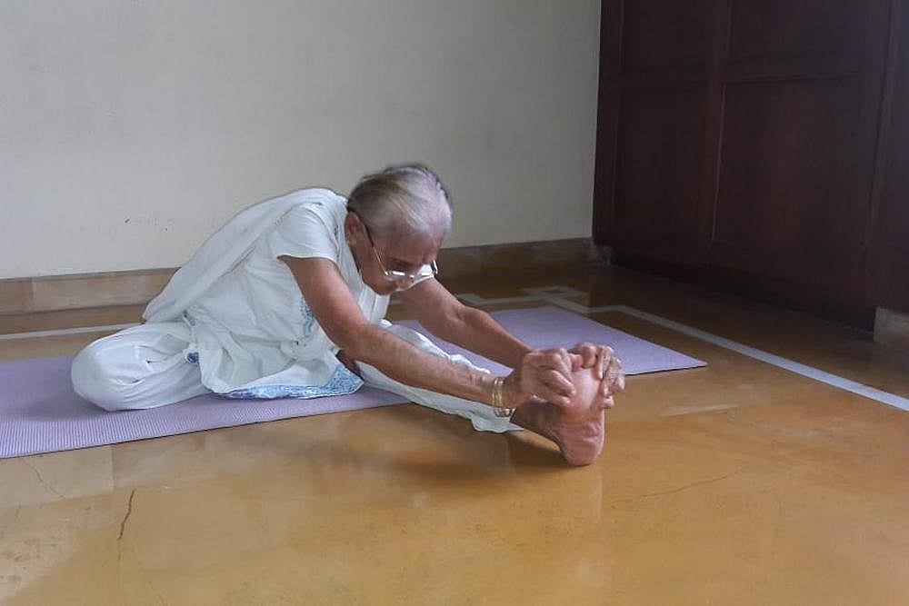 At 89, Saraswati Bhat’s Yoga Video Throws Challenge To Youngsters
