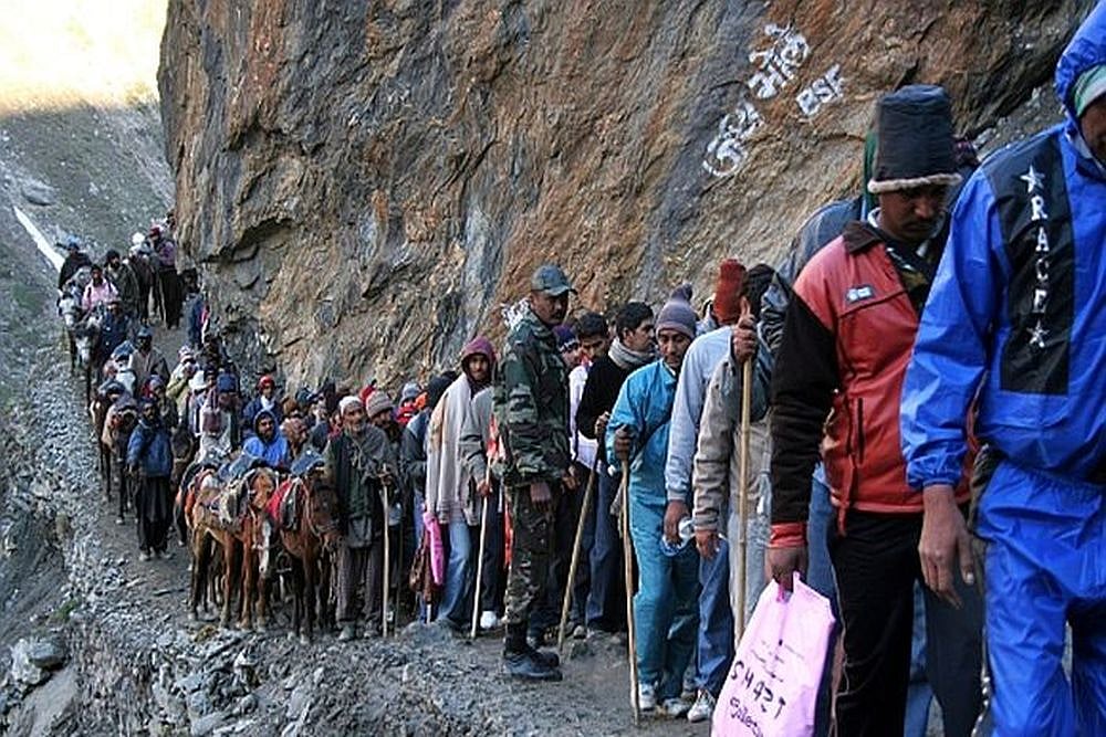 PTI : Amarnath Yatra Suspended For A Day From Jammu 