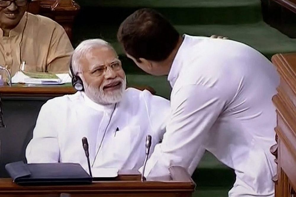 Modi Mocks Rahul Gandhi's Gesture To Make Him Stand Before Hugging, Says He Is In 'Hurry' To Get PM's Chair