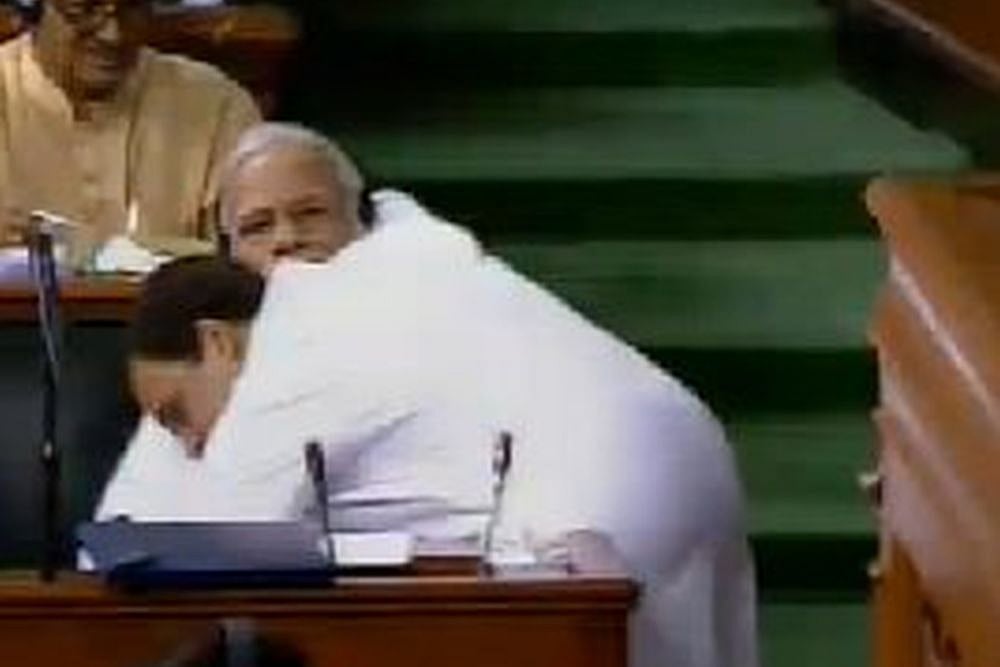 With A Hug To PM Modi, Rahul Gandhi Has Put BJP On The Back Foot