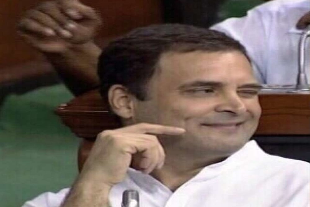 Rahul Gandhi Is A 'Loafer' For Winking In Parliament: Goa BJP