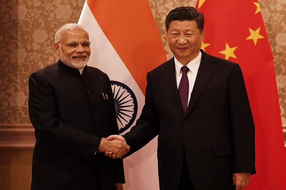 PM Narendra Modi meets Chinese President Xi Jinping at BRICS Summit in Johannesburg in 2018