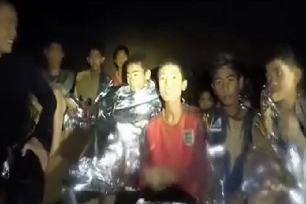 New Navy Video Shows Thai Boys Trapped In Cave In 'Good Health'