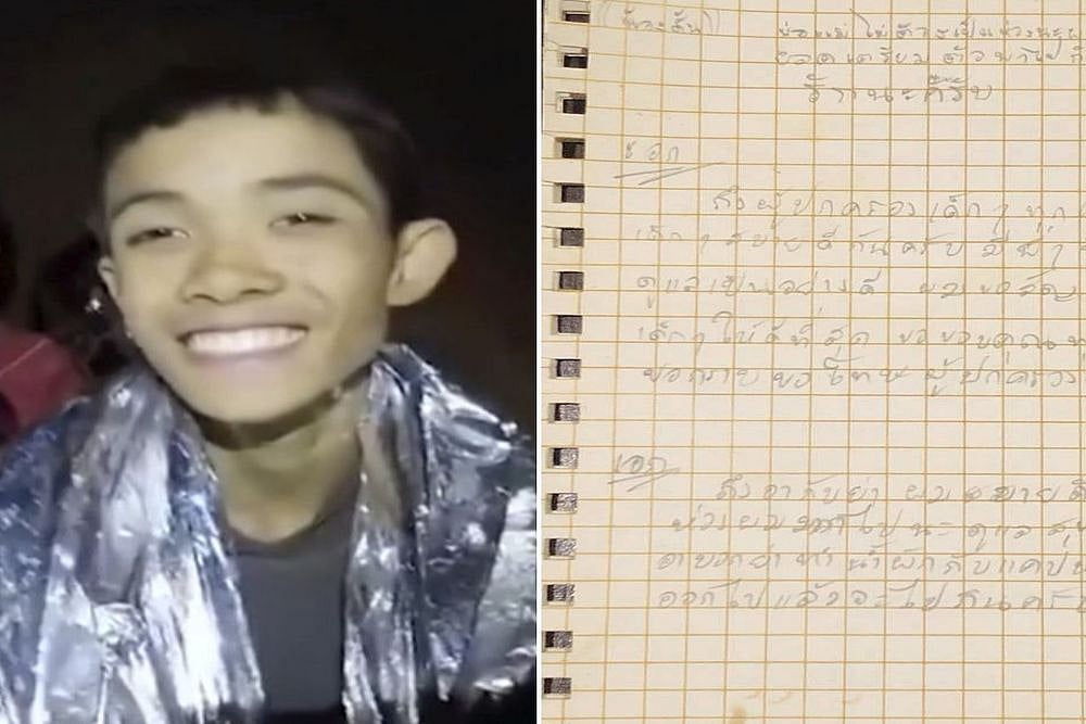 Thai Coach, 12 Children Trapped In Cave Write Emotional Letter To Parents