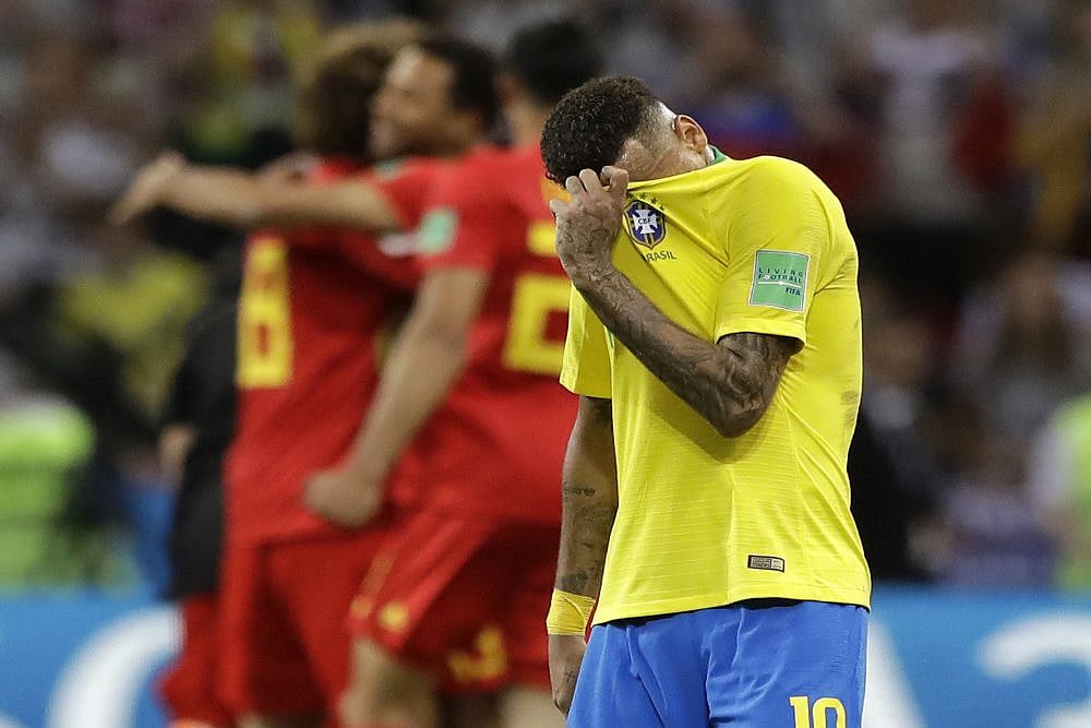Neymar Fails Yet Again As Belgium Stun Brazil To Reach World Cup Semis
