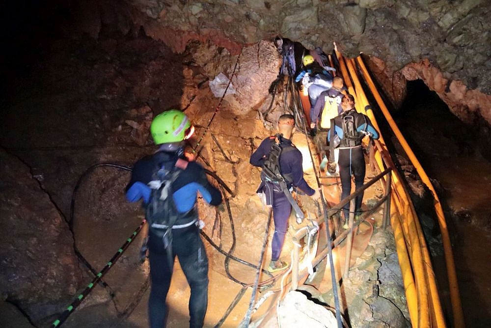 Six Boys Rescued From Flooded Thai Cave