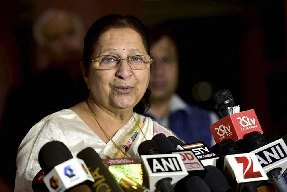 Somnath Chatterjee Was My Guide, I Always Used To Call Him, Now Whom Shall I Call: Sumitra Mahajan
