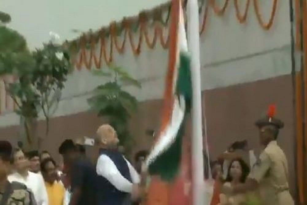 Congress Mocks BJP After Amit Shah's Tricolor Gaffe