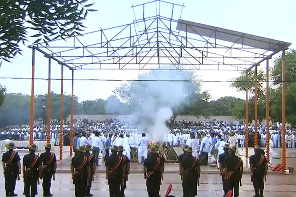 Former PM Atal Bihari Vajpayee Cremated With Full State Honours