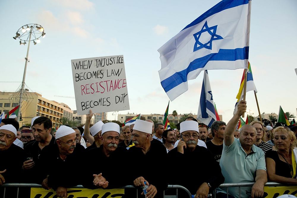 Benjamin Netanyahu Continues To Defend Controversial Law As Minorities Protest In Israel