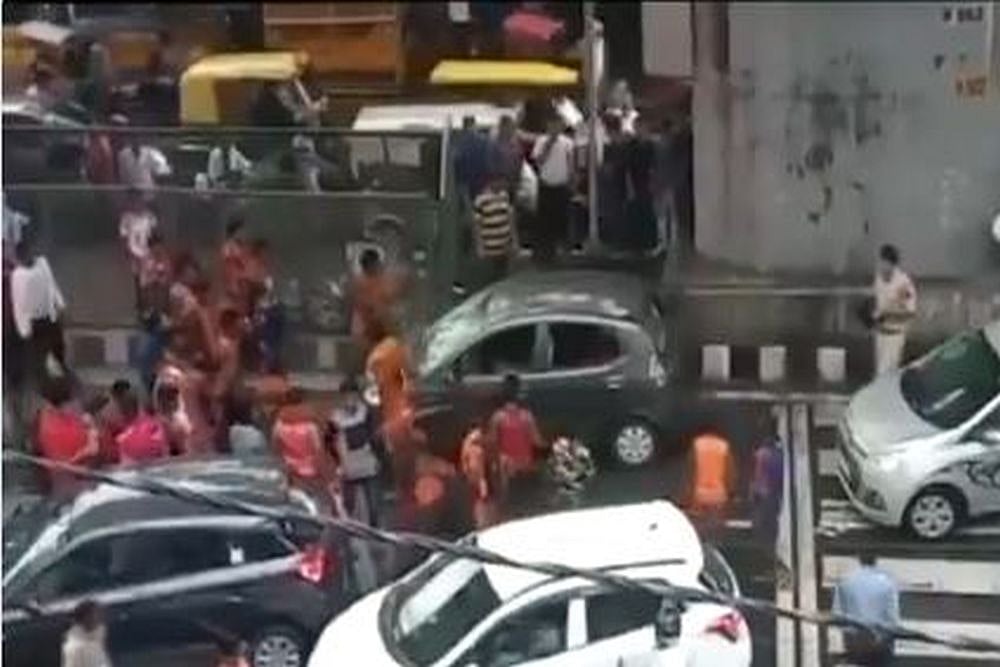 Kanwariyas Vandalise Car In Delhi Over Altercation With Driver