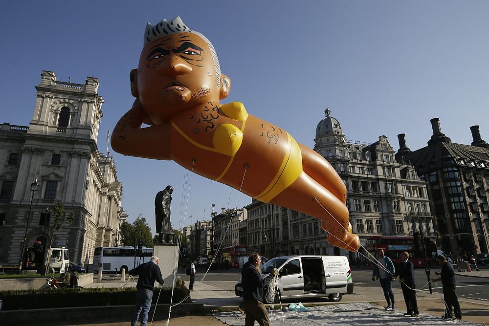 London Mayor Sadiq Khan's Bikini-Clad Balloon Takes Flight, Here's Why