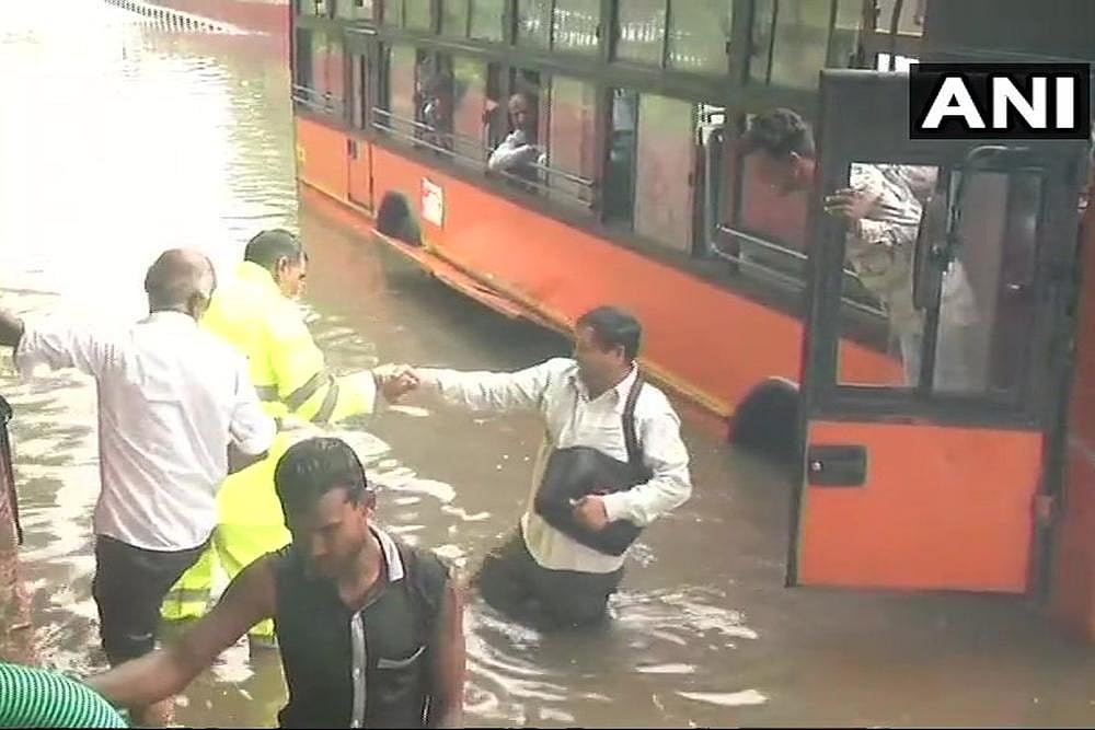 Heavy Rains In Delhi Lead To Waterlogging, Traffic Snarls