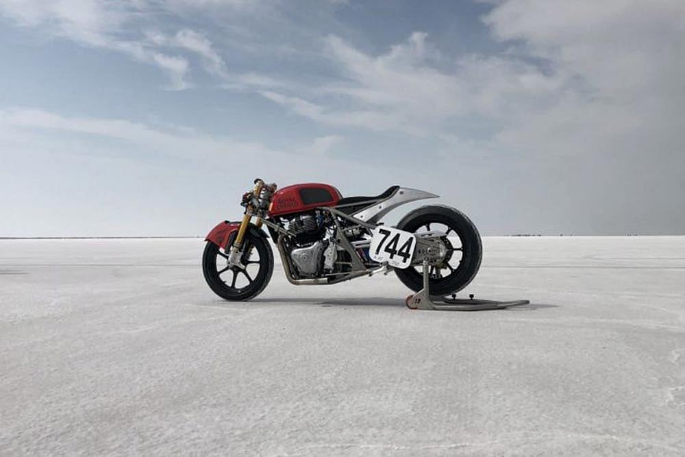 Modded RE Continental GT 650 Hits 241kmph At Bonneville