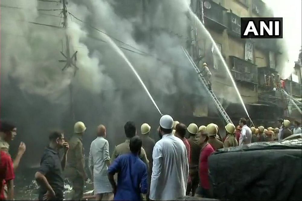 Fire Breaks Out At Kolkata's Bagri Market