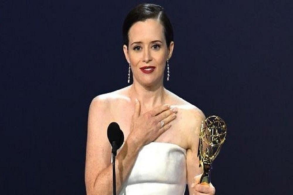 Claire Foy Wins Her First Emmy for 'The Crown'