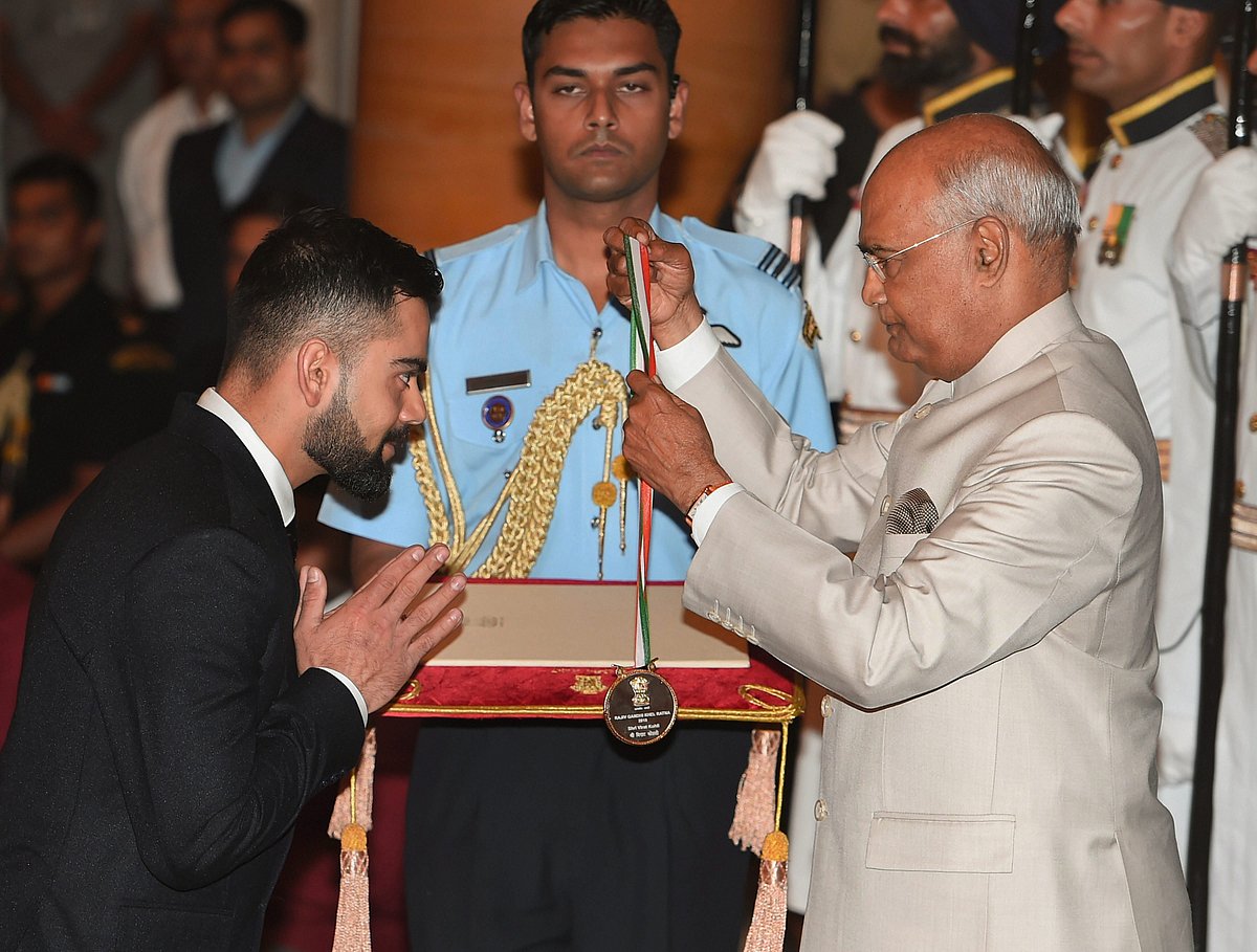 Virat Kohli, Saikhom Mirabai Chanu Conferred With Rajiv Gandhi Khel Ratna Awards