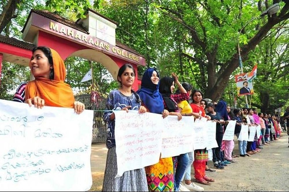 In A First, Women From Kerala Form 620 Km Long 'Human Wall' To Uphold Gender Equality