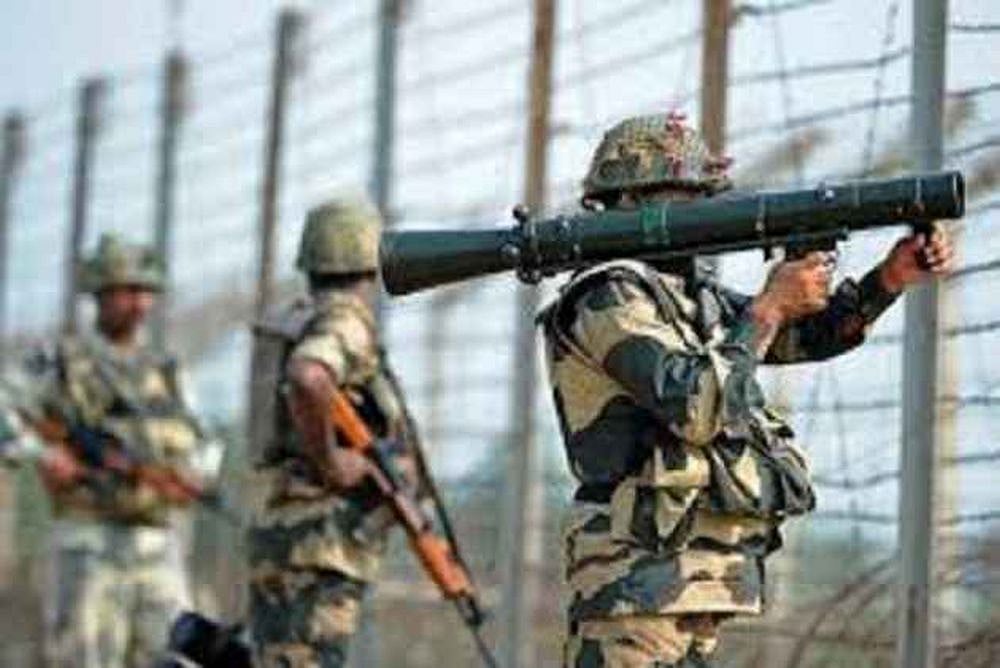 BSF troops fire to shoot down a suspected Pakistani drone near the LoC