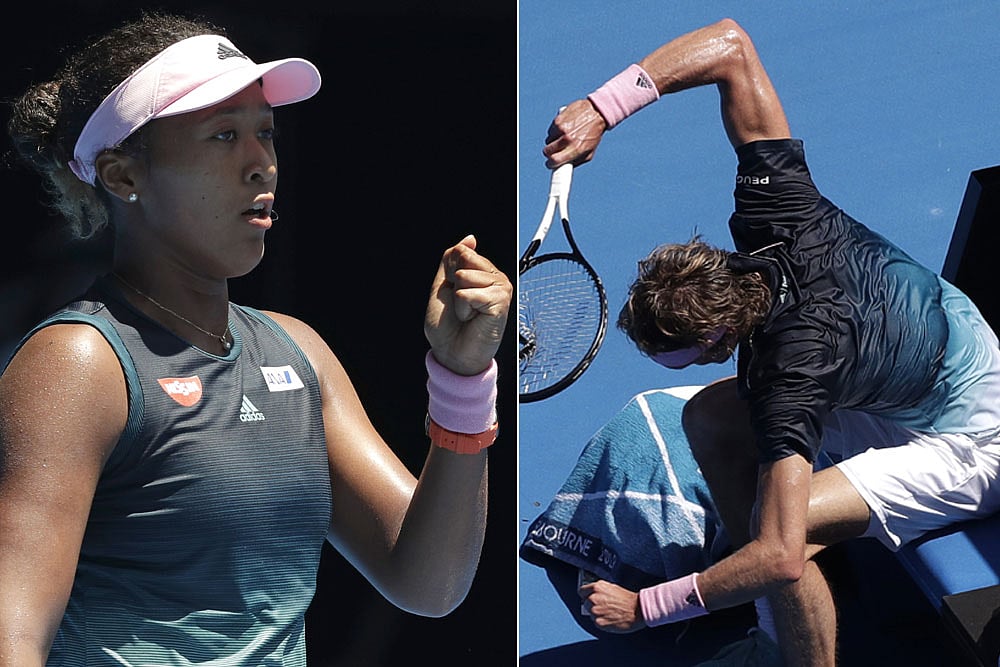 Australian Open: Naomi Osaka Sets Up Elina Svitolina Quarters Meeting; Alexander Zverev Self-Destructs